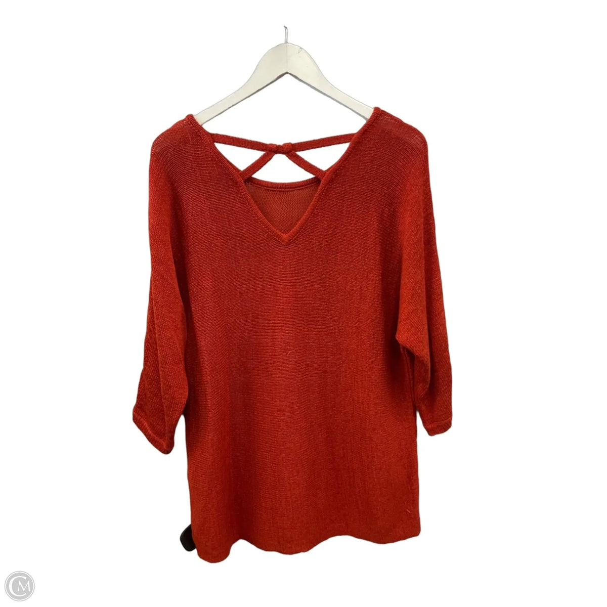 Top Long Sleeve By Chicos In Orange, Size: L