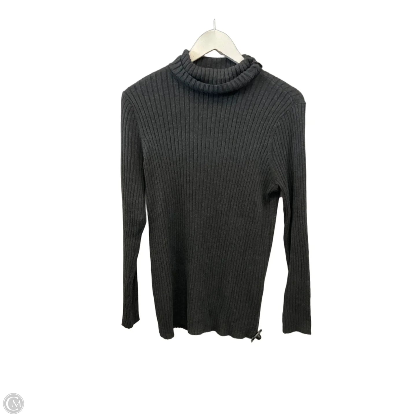 Top Long Sleeve By Chicos In Grey, Size: L