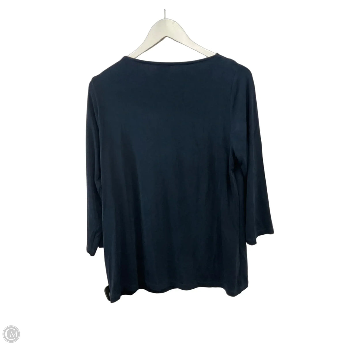 Top Long Sleeve By Chicos In Navy, Size: L