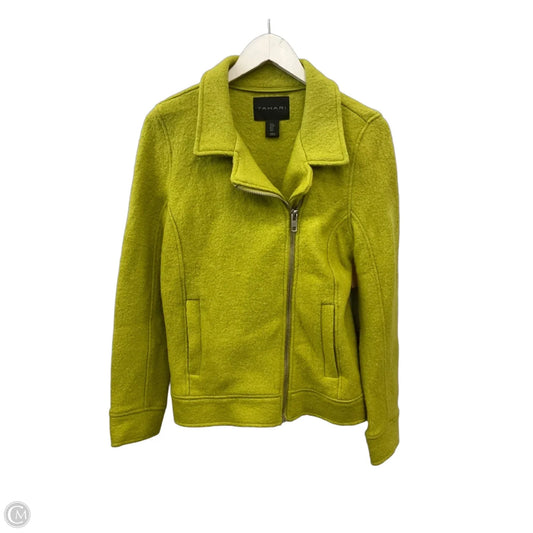 Jacket Moto By Tahari In Green, Size: S