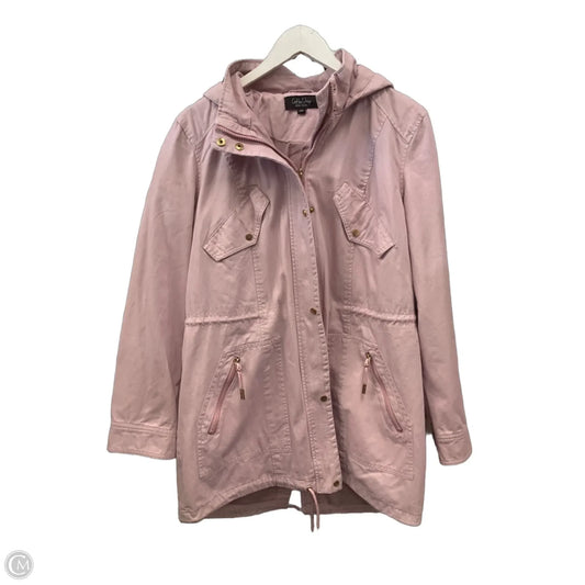 Jacket Utility By Coffee Shop In Pink, Size: Xl