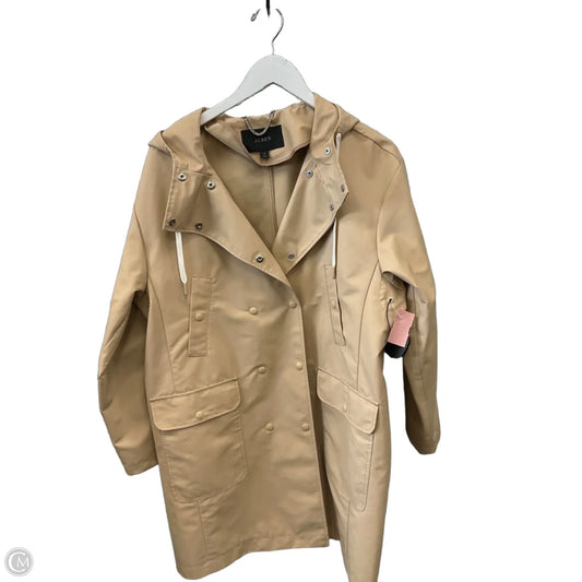 Coat Raincoat By J. Crew In Tan, Size: M