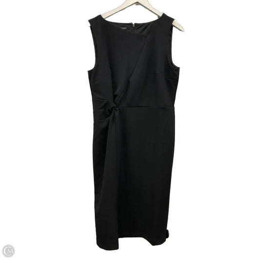 Dress Casual Midi By Talbots In Black, Size: L