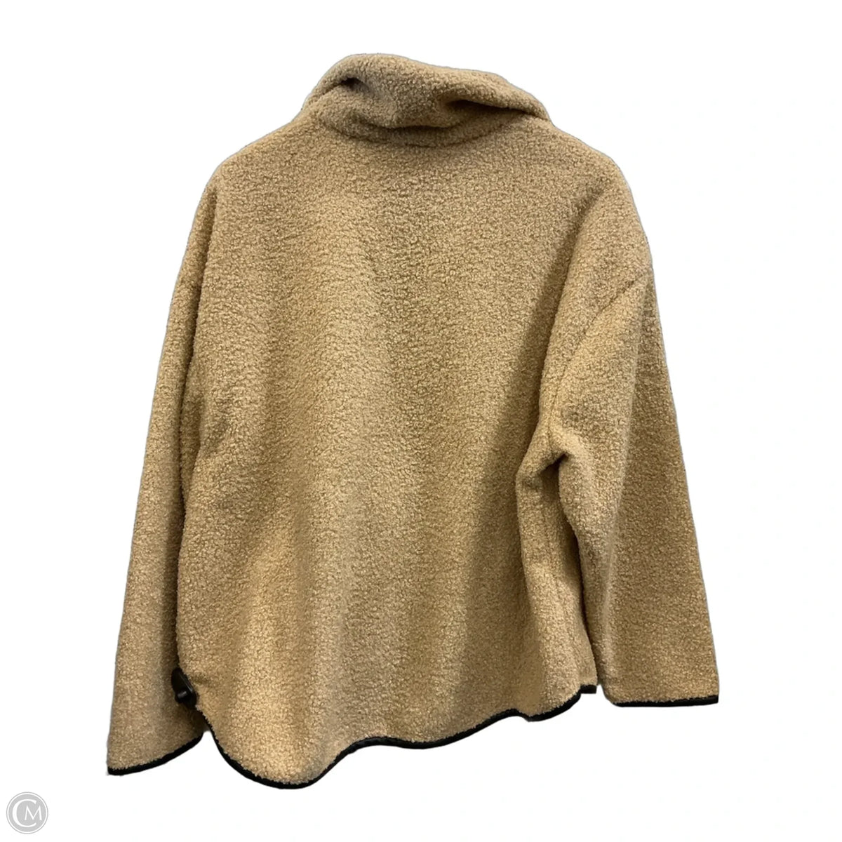 Sweatshirt Collar By Double Zero In Brown, Size: L