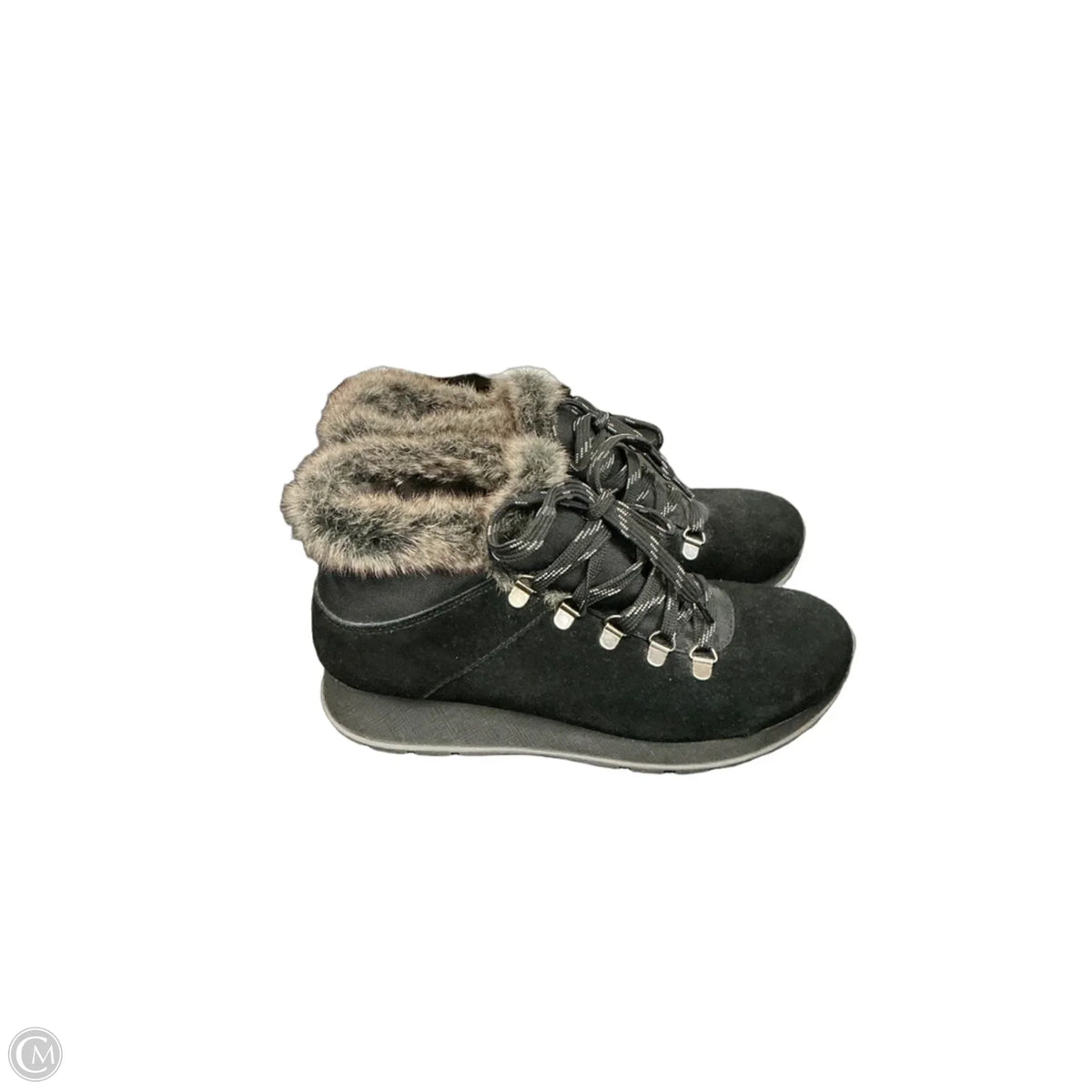 Boots Ankle Flats By Bare Traps In Black, Size: 8