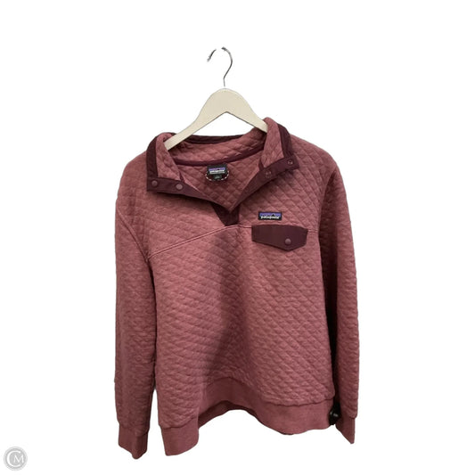 Athletic Sweatshirt Collar By Patagonia In Red, Size: L