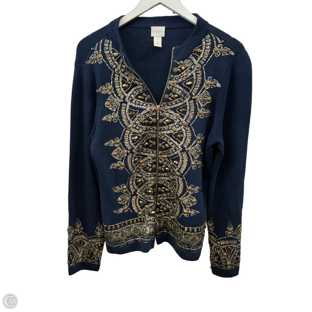 Cardigan By Chicos In Blue, Size: M