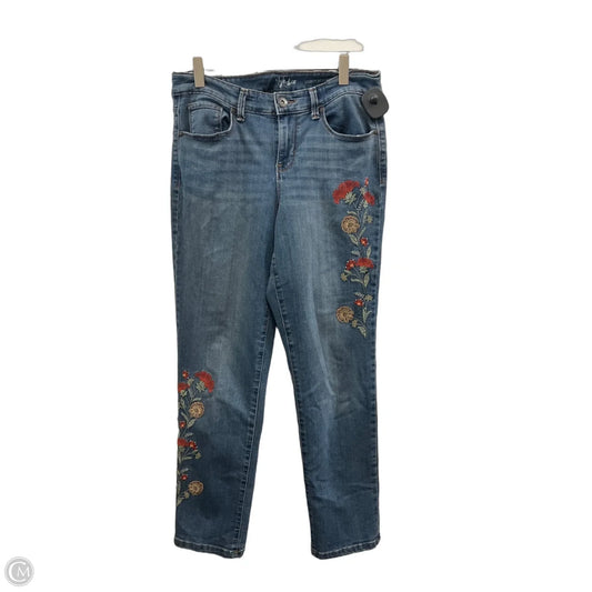Jeans Skinny By Style And Company In Blue Denim, Size: 4