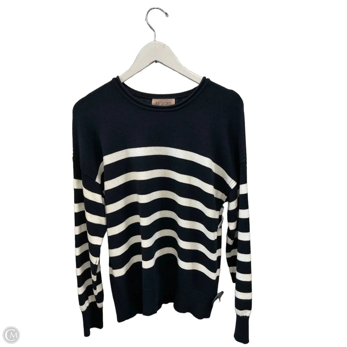 Sweater By Philosophy In Striped Pattern, Size: M
