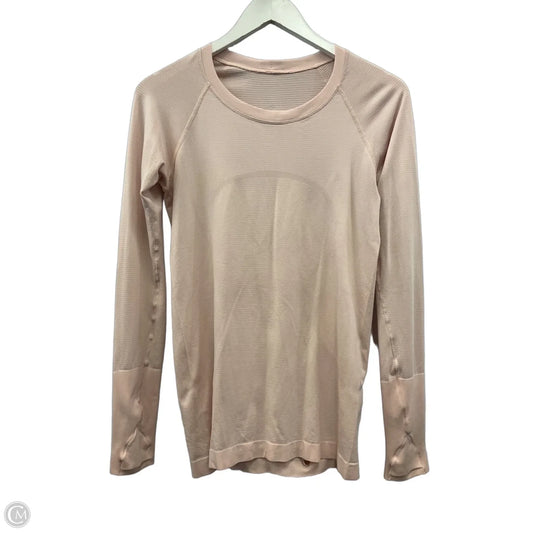 Top Long Sleeve By Lululemon In Pink, Size: M