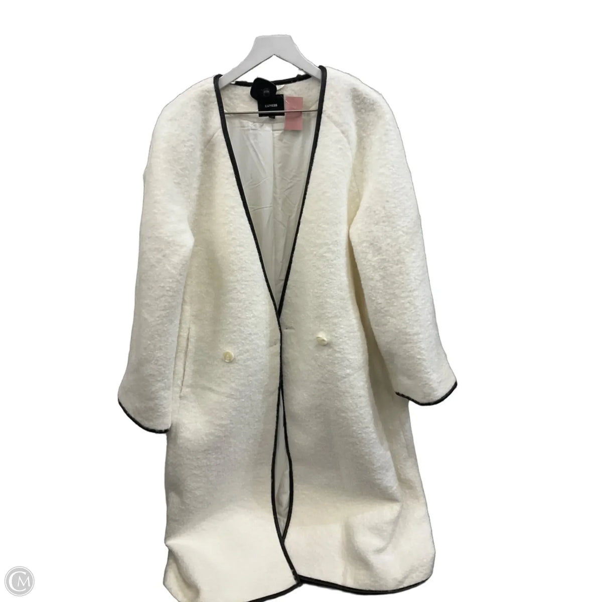 Coat Other By Express In White, Size: M