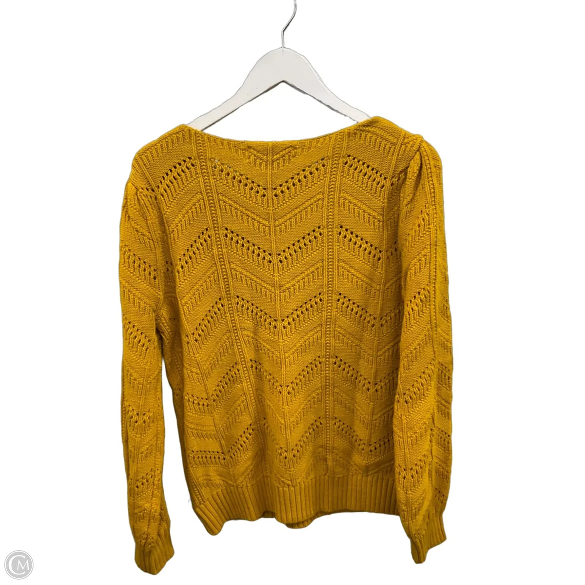 Sweater By Loft In Yellow, Size: L