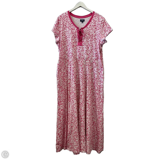 Dress Casual Maxi By Chaps In Pink, Size: Xxl