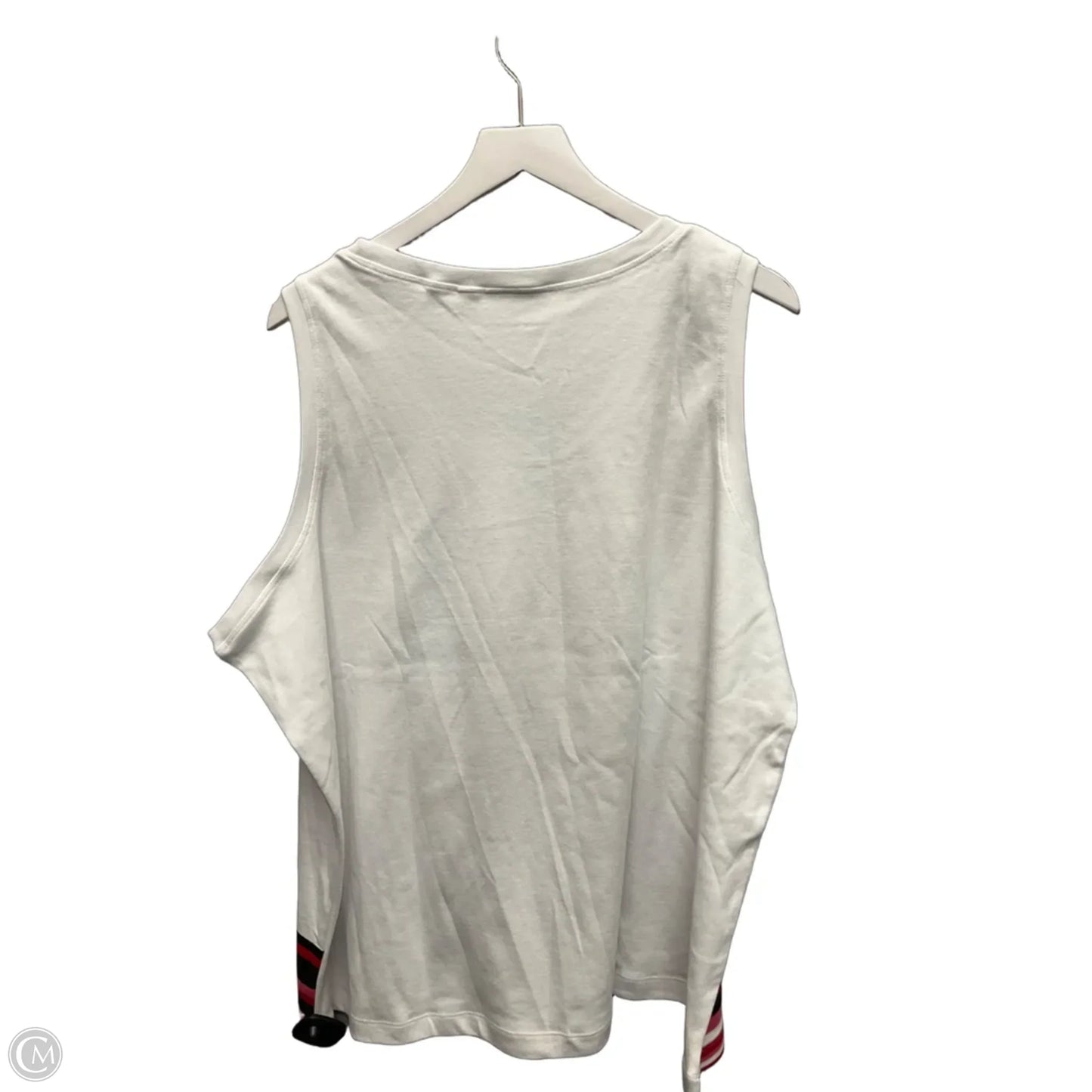 Top Sleeveless By Quaker Factory In Floral Print, Size: 3x