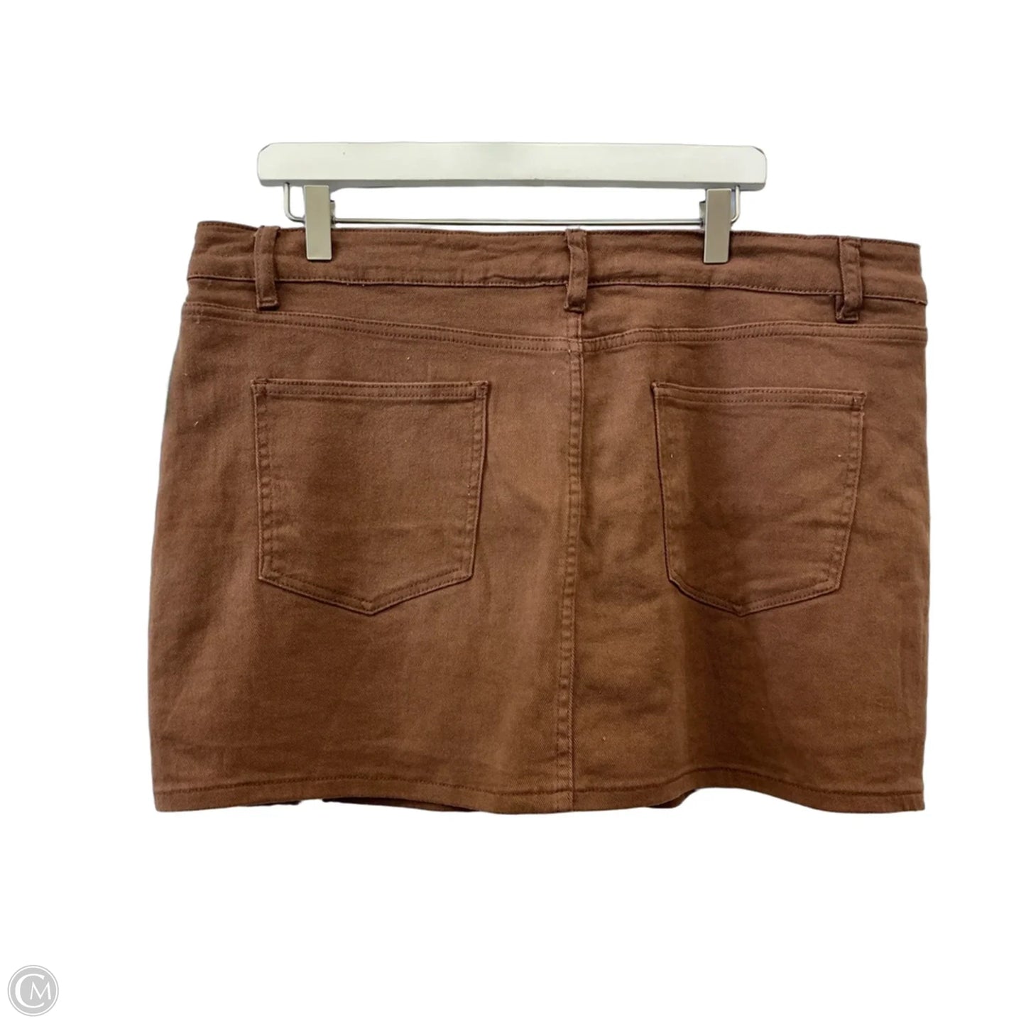 Skirt Midi By Clothes Mentor In Brown, Size: 20
