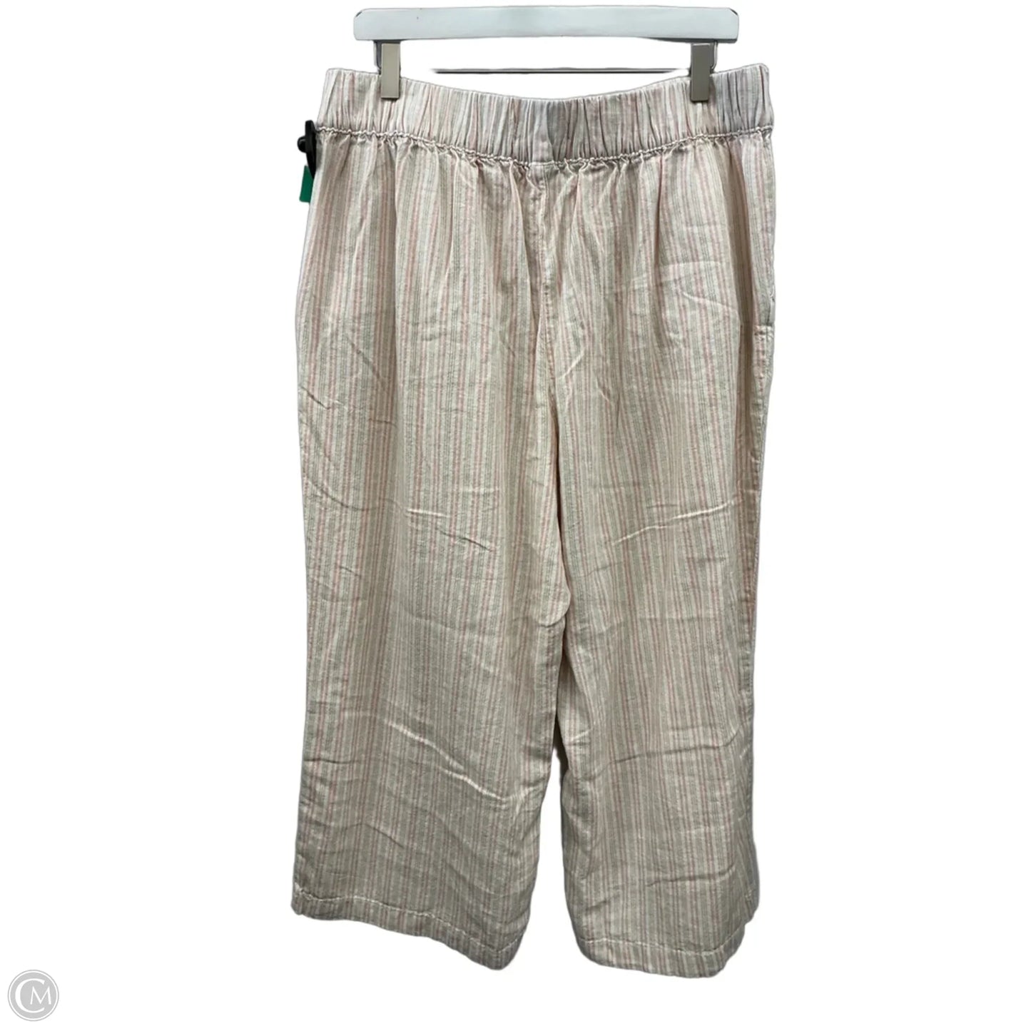 Pants Linen By Croft And Barrow In Striped Pattern, Size: 12
