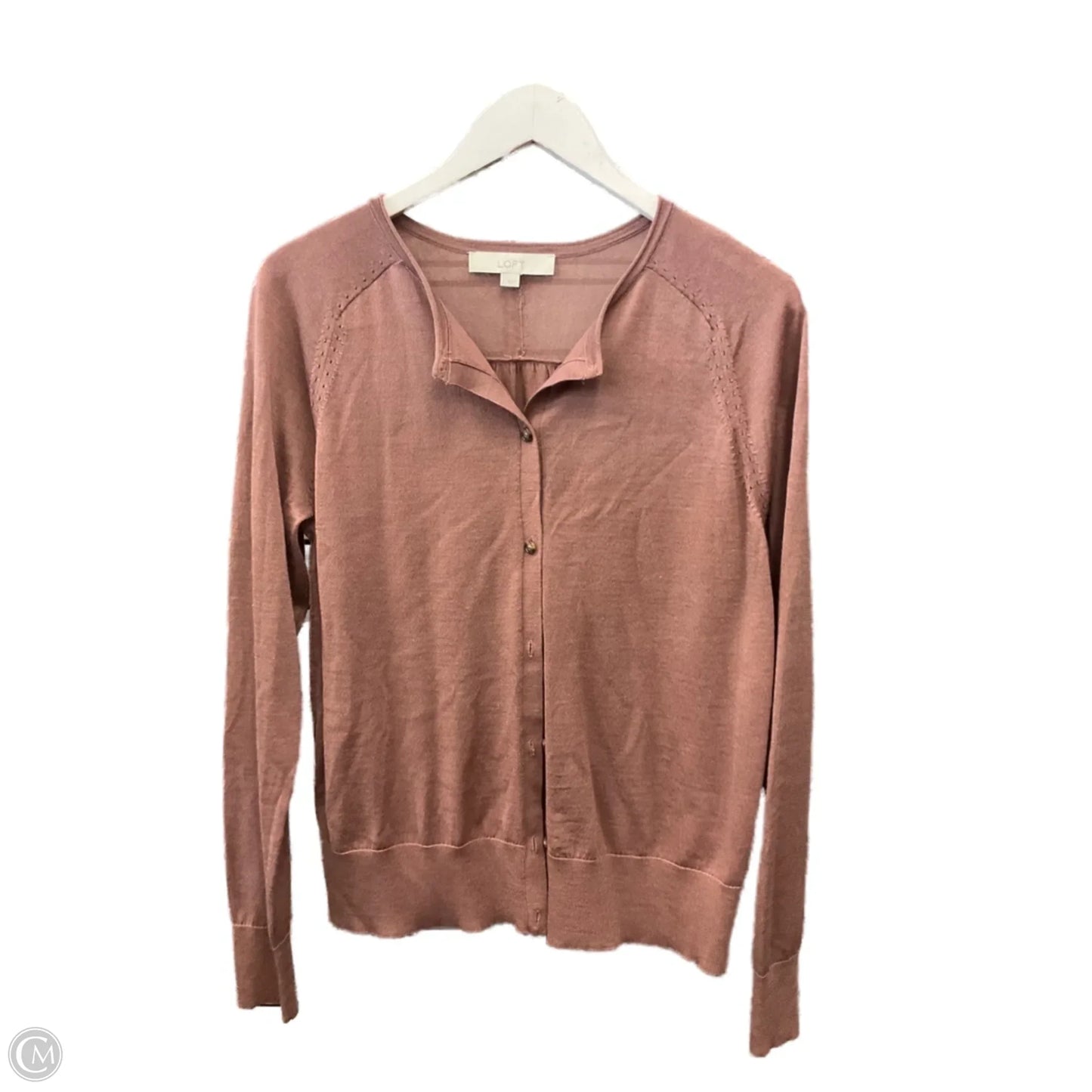 Cardigan By Loft In Mauve, Size: L