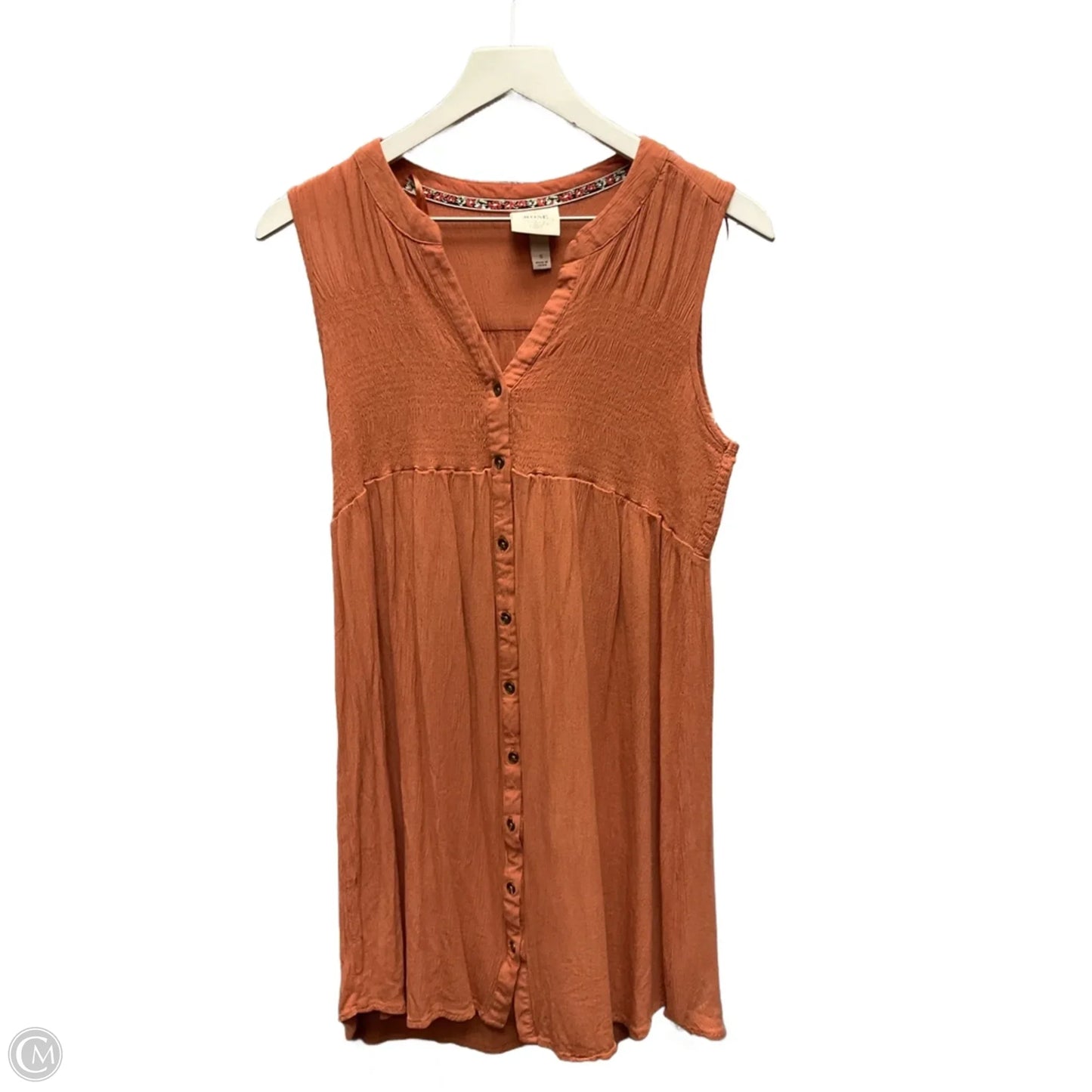 Tunic Sleeveless By Knox Rose In Orange, Size: S