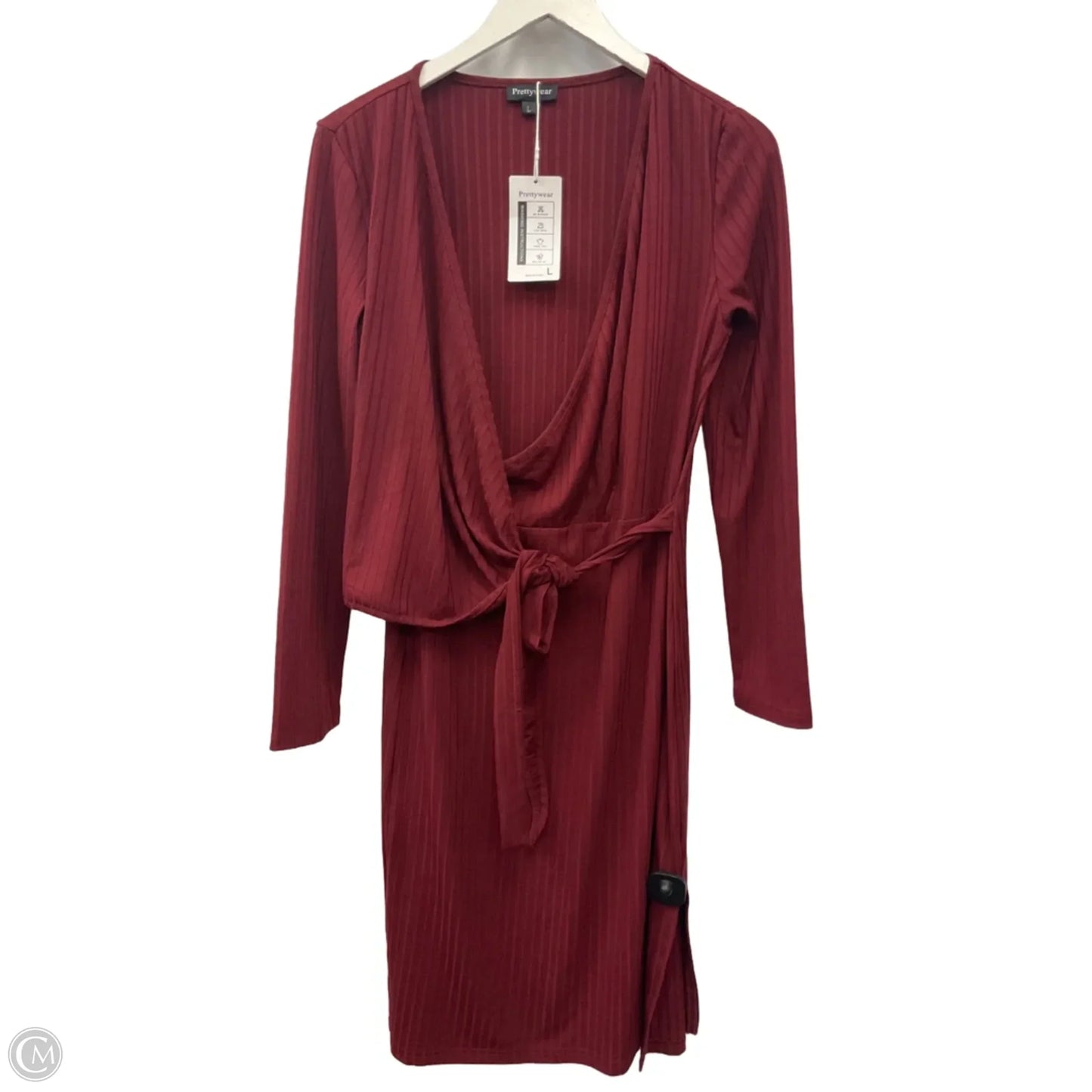 Dress Casual Short By Clothes Mentor In Maroon, Size: L