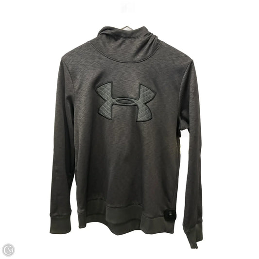 Athletic Sweatshirt Hoodie By Under Armour In Grey, Size: M