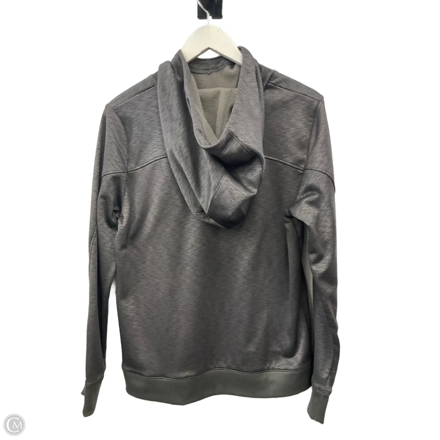 Athletic Sweatshirt Hoodie By Under Armour In Grey, Size: M