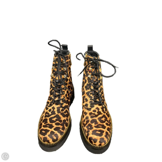Boots Designer By Michael Kors In Animal Print, Size: 8