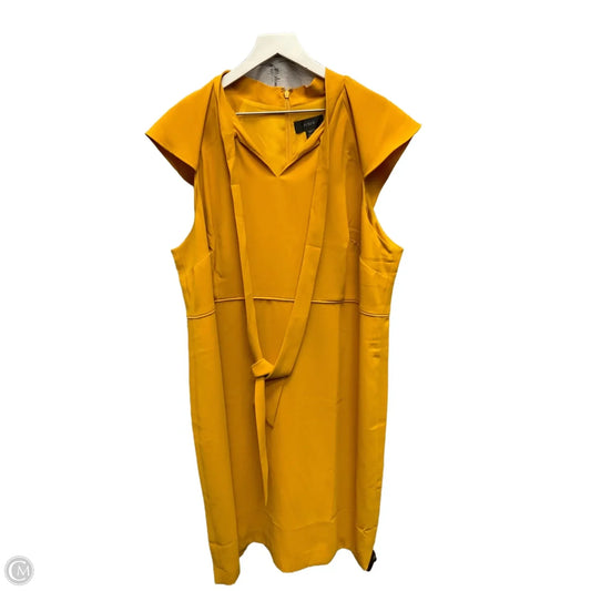 Dress Casual Midi By J. Crew In Gold, Size: 2x