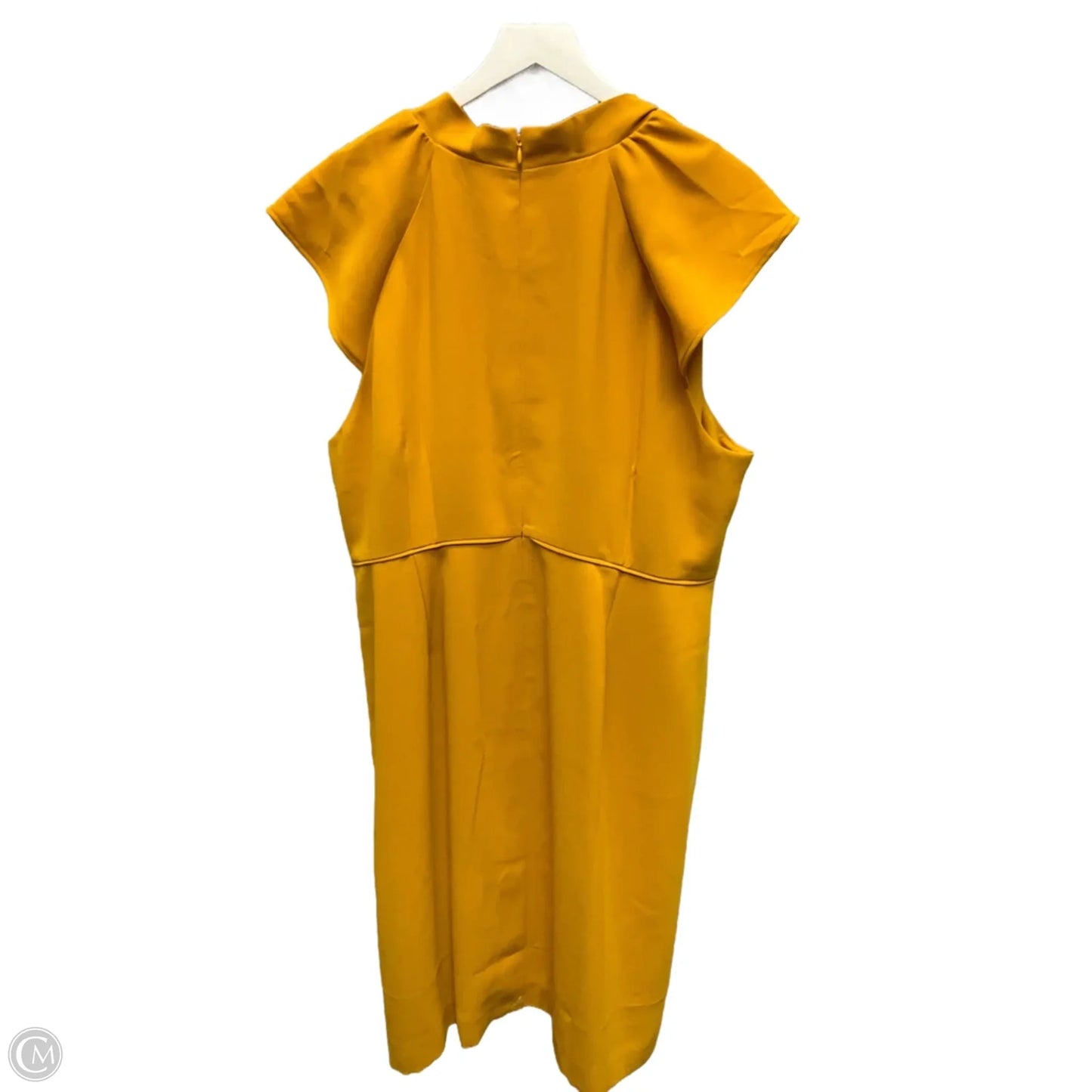 Dress Casual Midi By J. Crew In Gold, Size: 2x