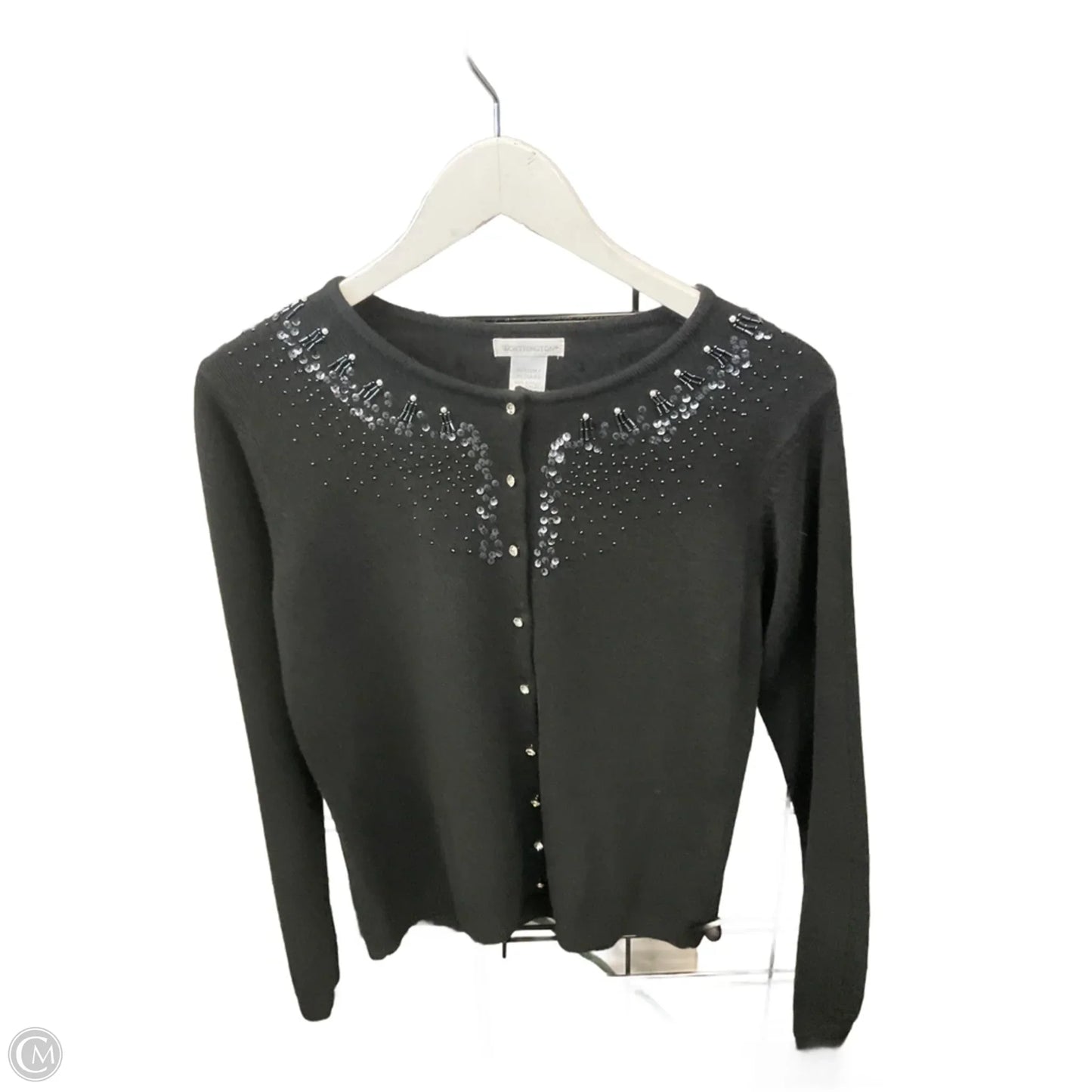 Sweater Cardigan By Worthington In Black, Size: M