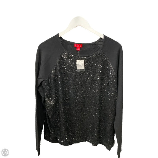 Top 3/4 Sleeve By Elle In Black, Size: Xl
