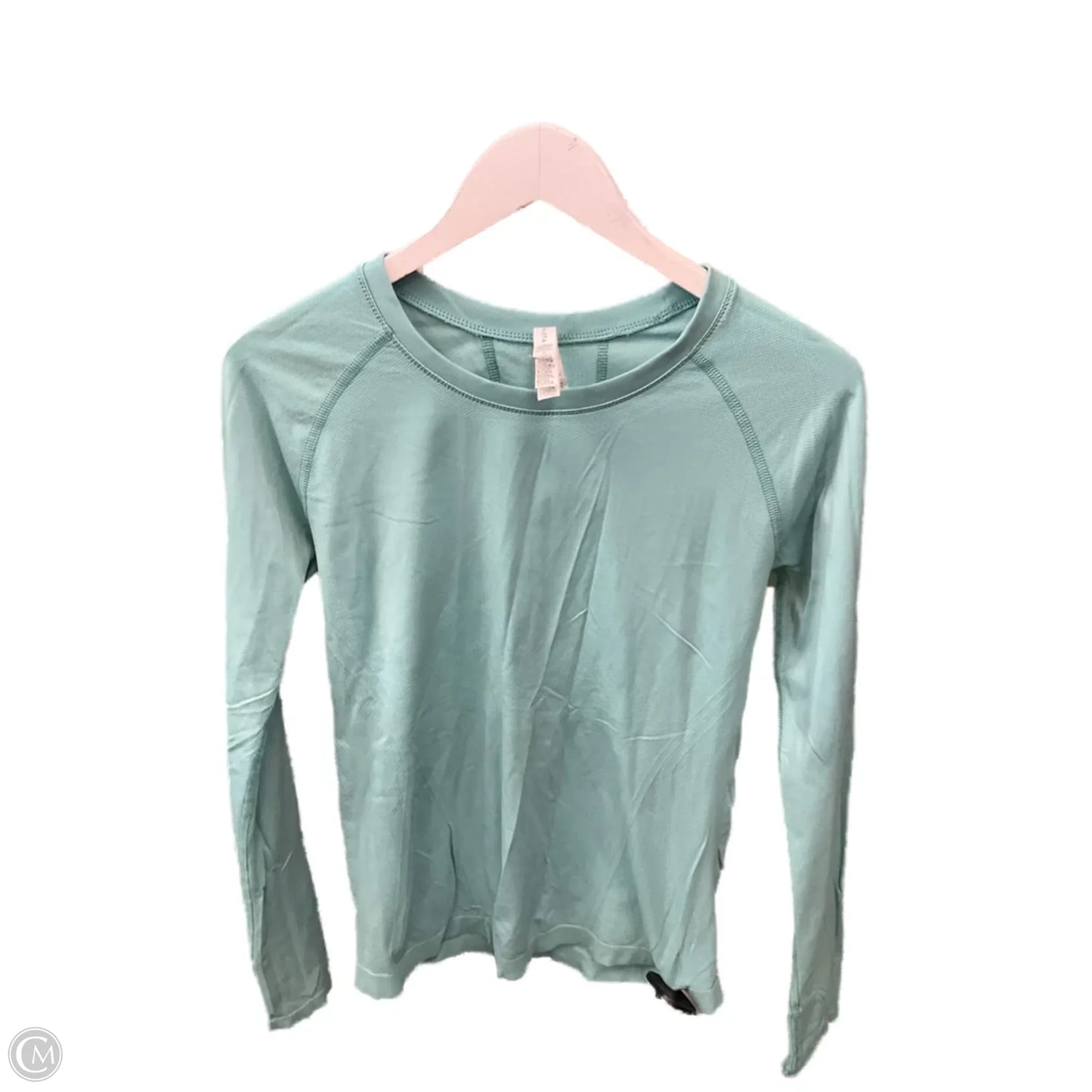 Athletic Top Long Sleeve Crewneck By Athleta In Green, Size: M