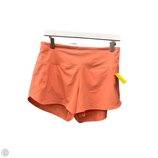 Athletic Shorts By Lululemon In Orange, Size: 6