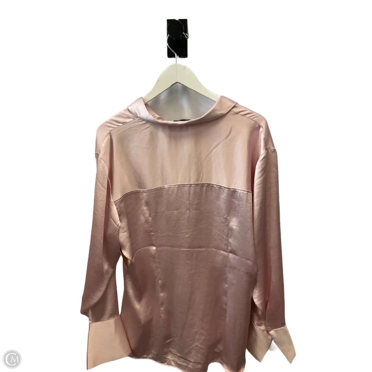 Top Long Sleeve By Express In Pink, Size: Xl