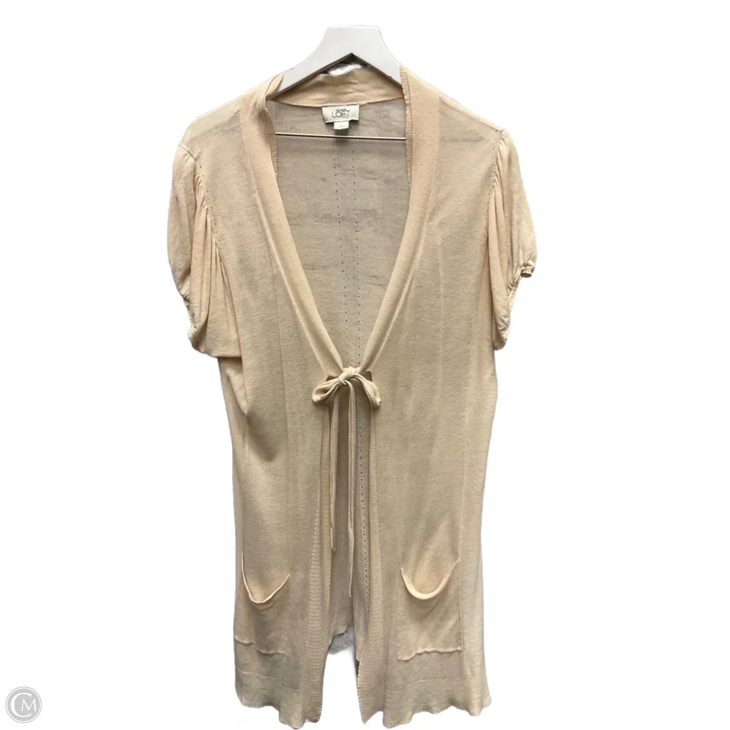 Cardigan By Loft In Beige, Size: L