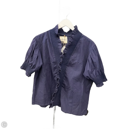 Top Short Sleeve By Clothes Mentor In Navy, Size: Xxl