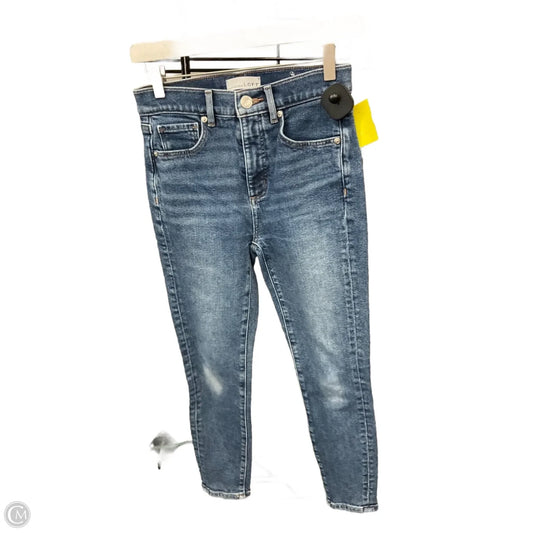 Jeans Skinny By Loft In Blue Denim, Size: 0