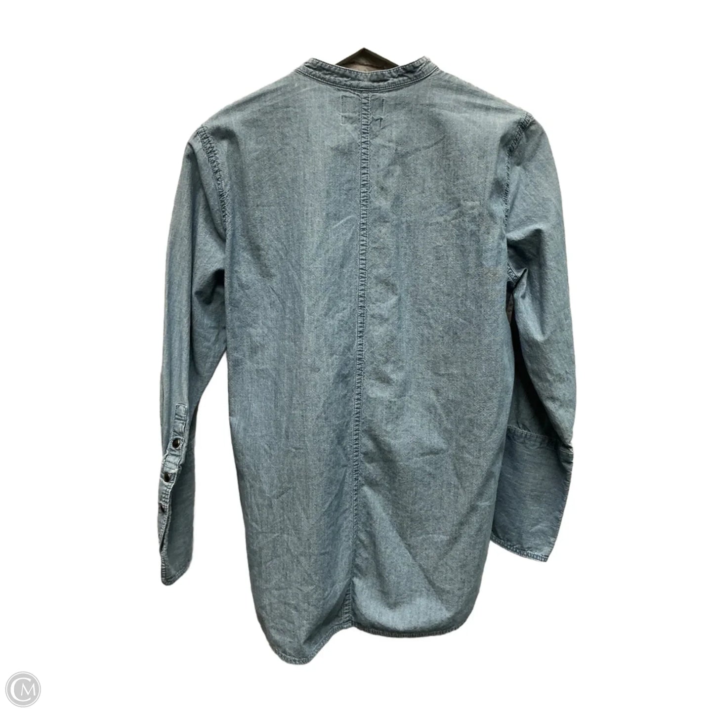 Top Long Sleeve By J. Crew In Blue & Brown, Size: M