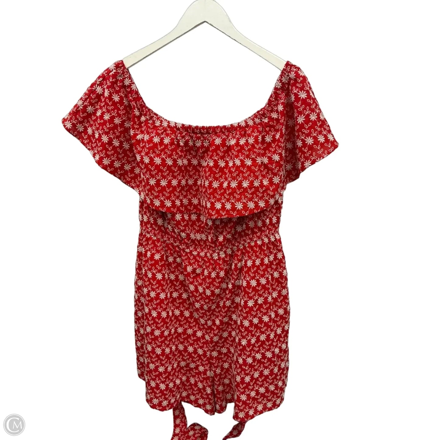 Romper By Lane Bryant In Red & White, Size: L