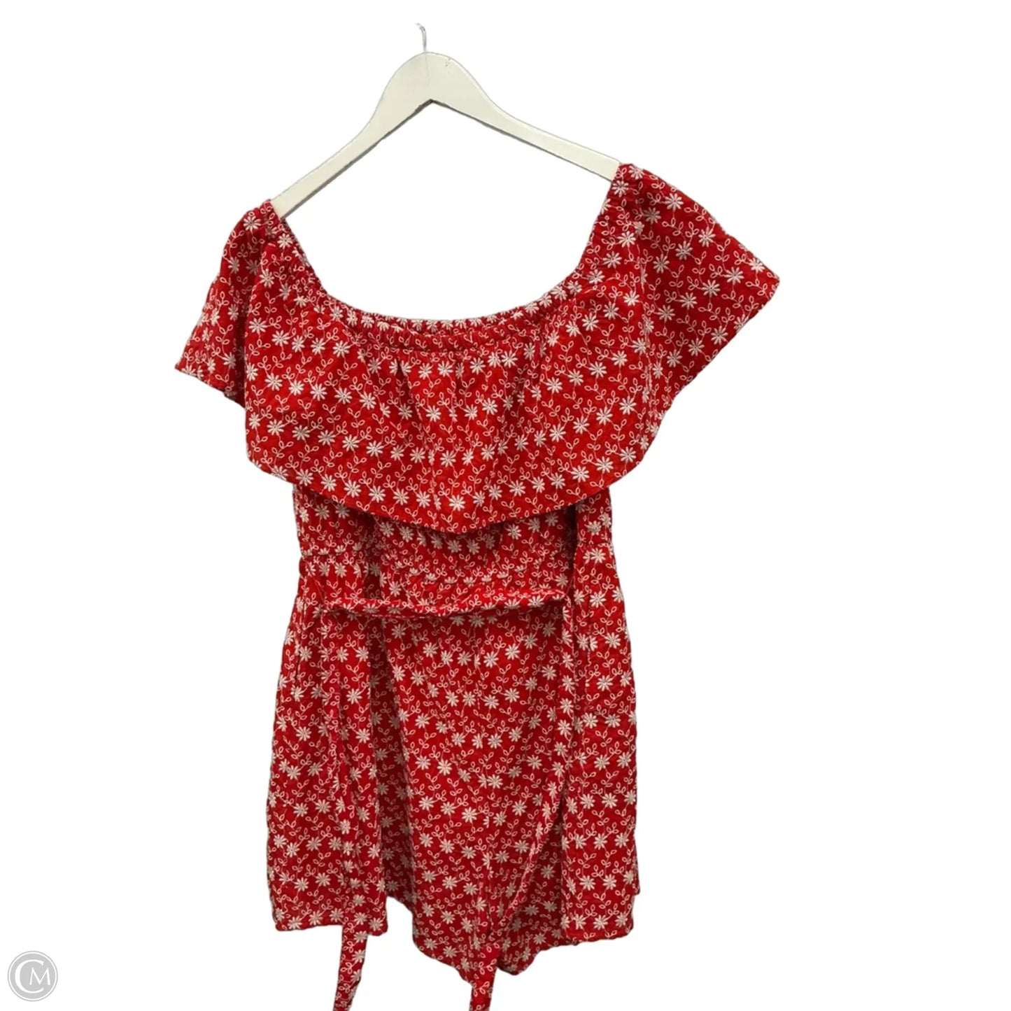 Romper By Lane Bryant In Red & White, Size: L
