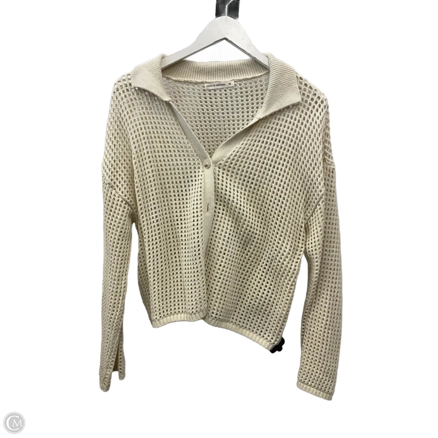 Cardigan By Moon And Madison In Beige, Size: M
