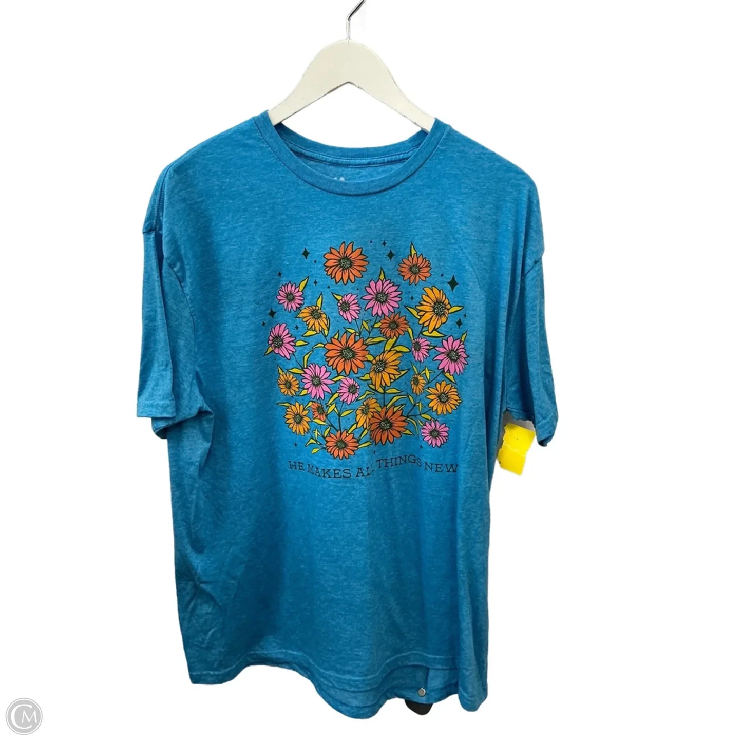 Top Short Sleeve By Clothes Mentor In Blue, Size: Xl