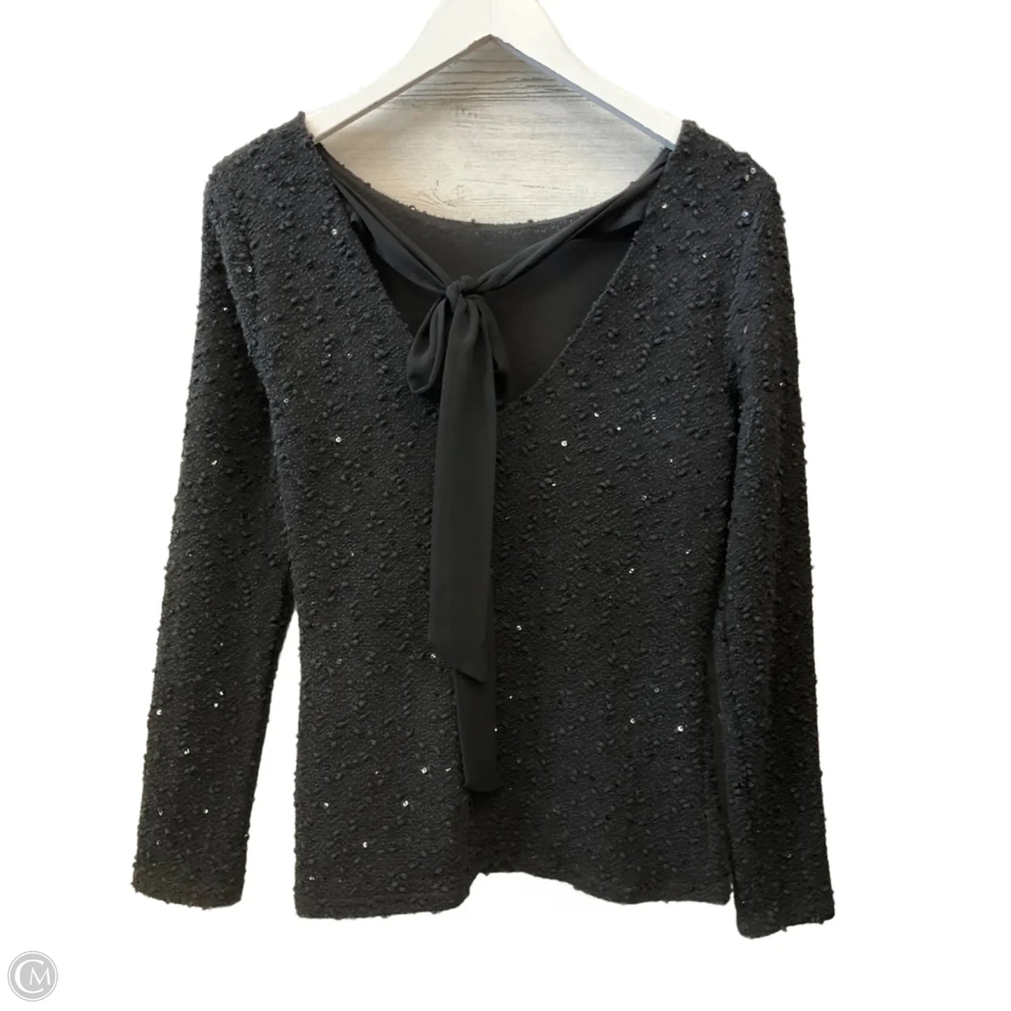 Top Long Sleeve By Jennifer Lopez In Black, Size: S