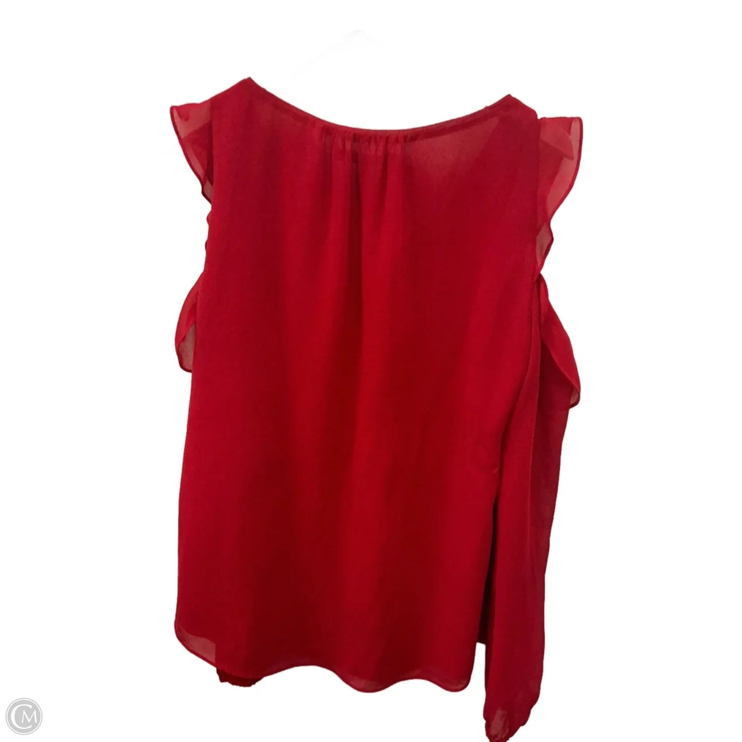 Top Long Sleeve By White House Black Market In Red, Size: M