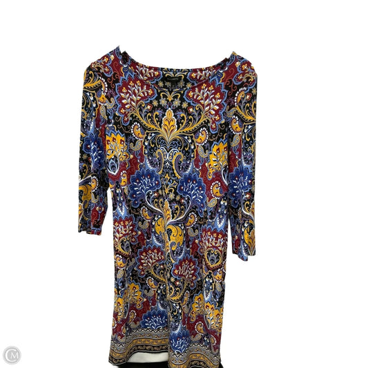 Dress Casual Midi By Talbots In Multi-colored, Size: M