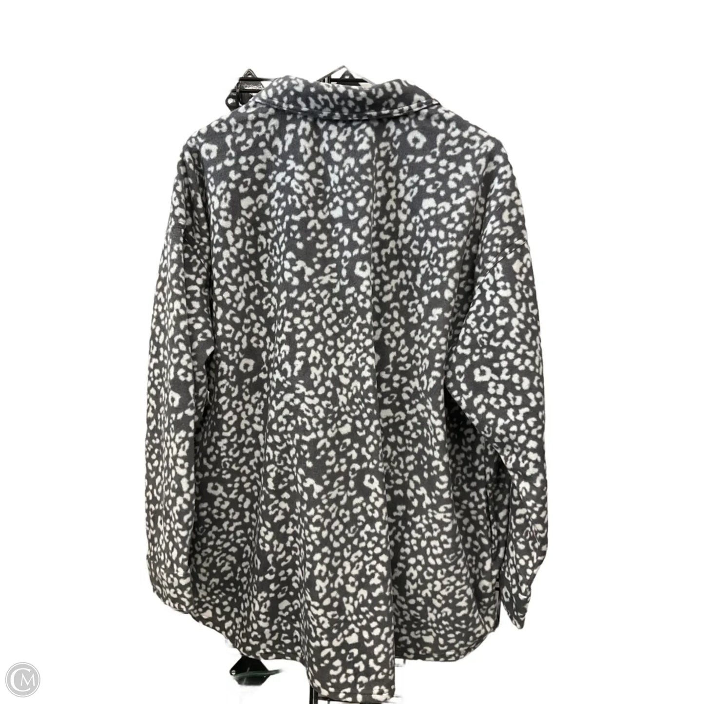 Jacket Fleece By Maurices In Grey, Size: 2x