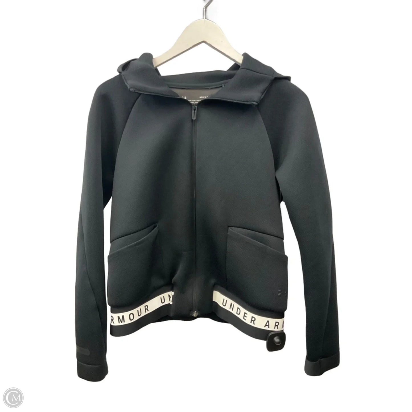 Athletic Jacket By Under Armour In Black, Size: M