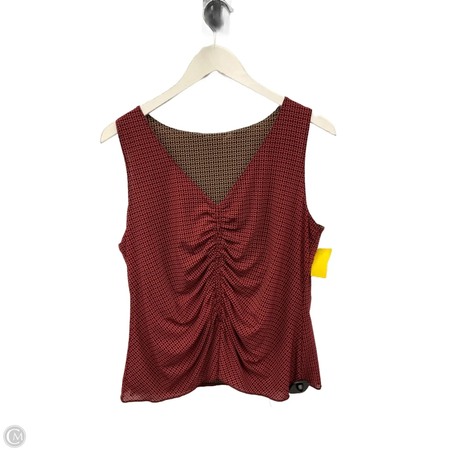 Top Sleeveless By Cabi In Red, Size: M