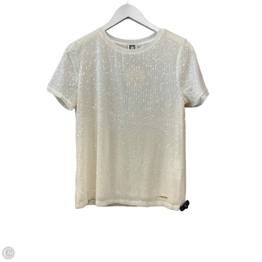 Top Short Sleeve By Anne Klein In Cream, Size: S