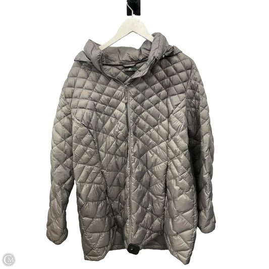 Jacket Puffer & Quilted By 32 Degrees In Grey, Size: 3x