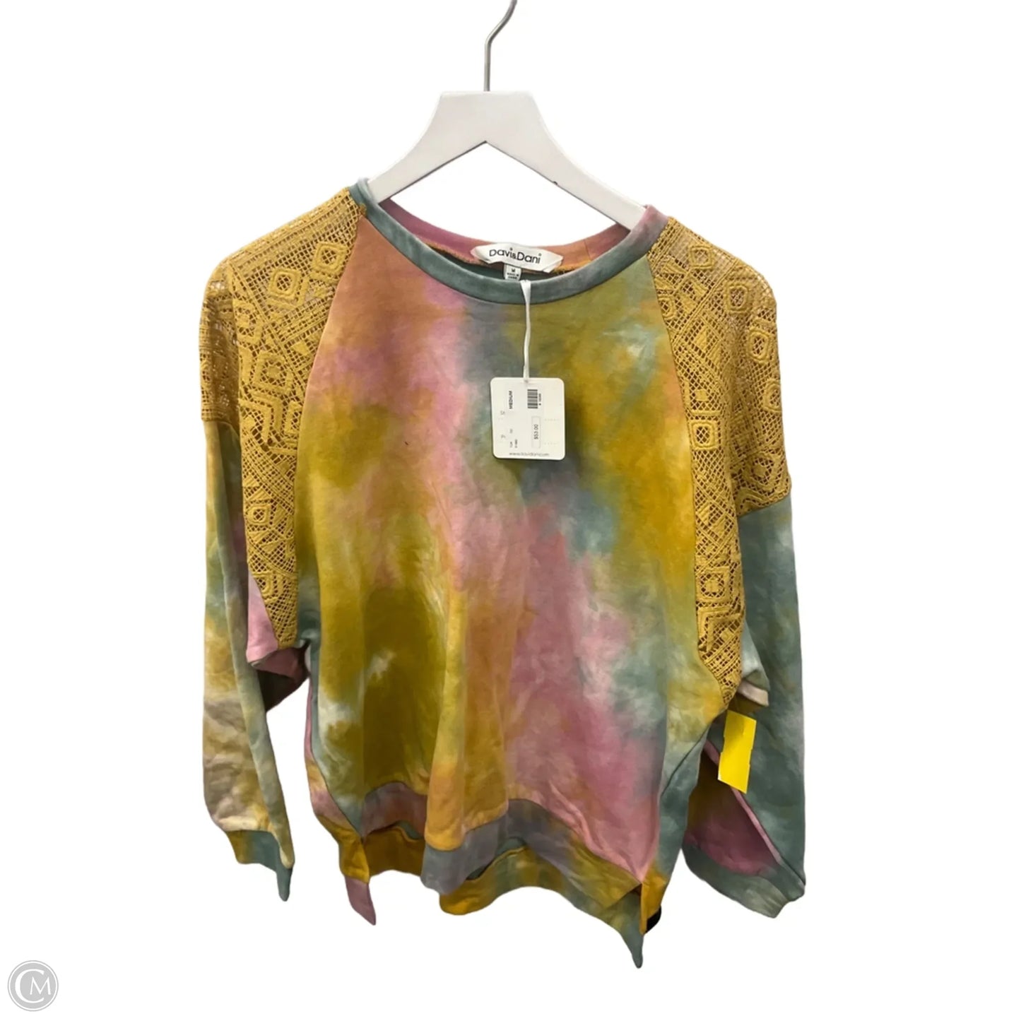 Sweatshirt Crewneck By Davi & Dani In Tie Dye Print, Size: M